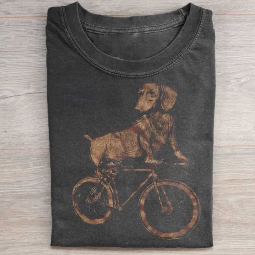 Dachshund on a Bike Tee