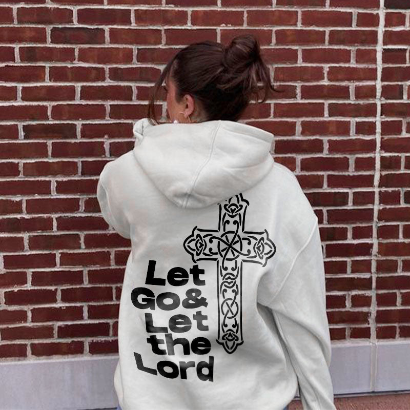 Let Go & Let The Lord Print Women's Hoodie