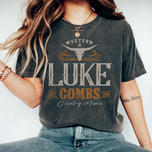 Vintage Luke Combs EST 1990 T-Shirt