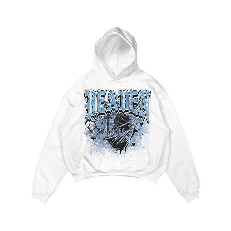 Heaven Angel Print Hoodie