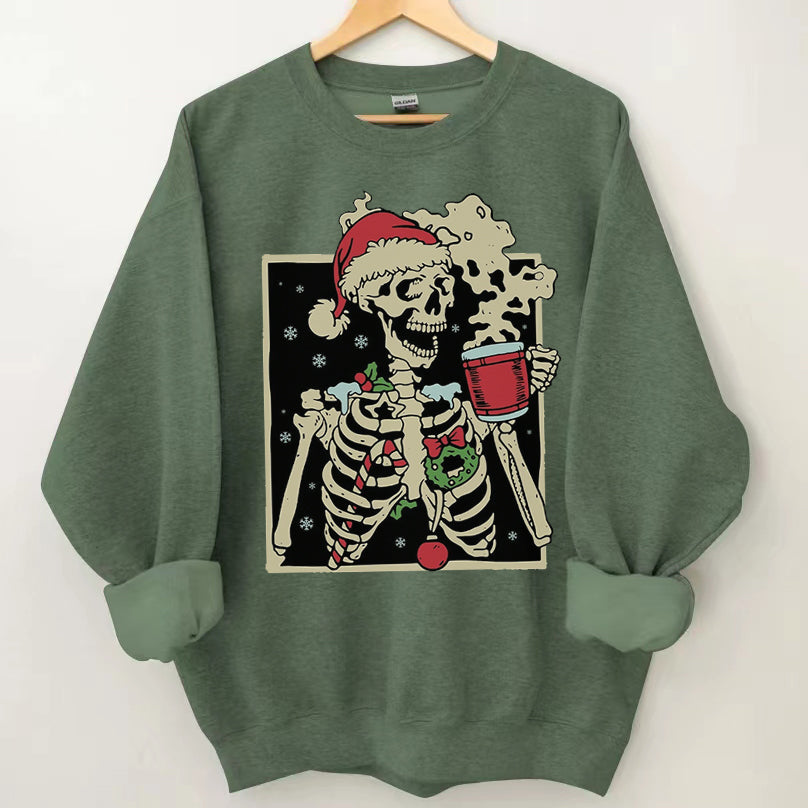 Dead Inside Skeleton Christmas Sweatshirt