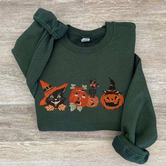 Halloween Cat Sweatshirt