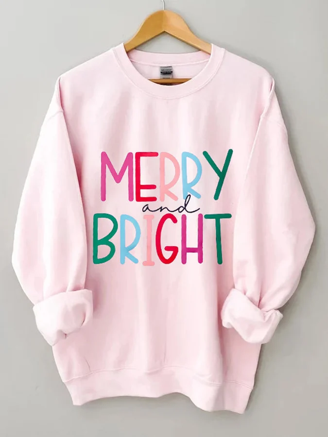 Merry And Bright Christmas Sweatshirt