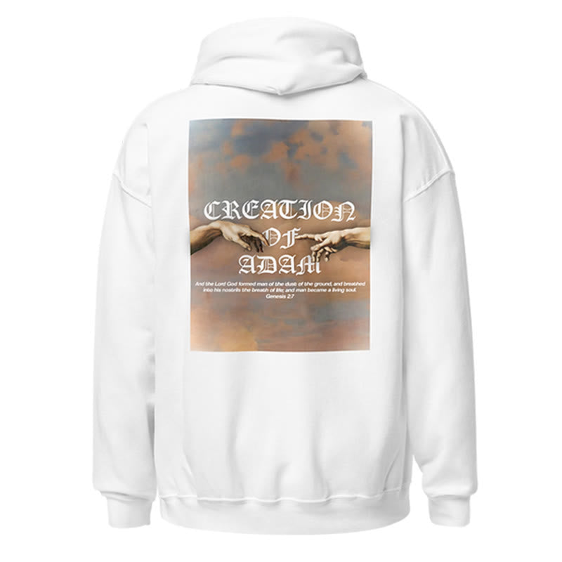 God Created Man In His Image Print Women's Hoodie