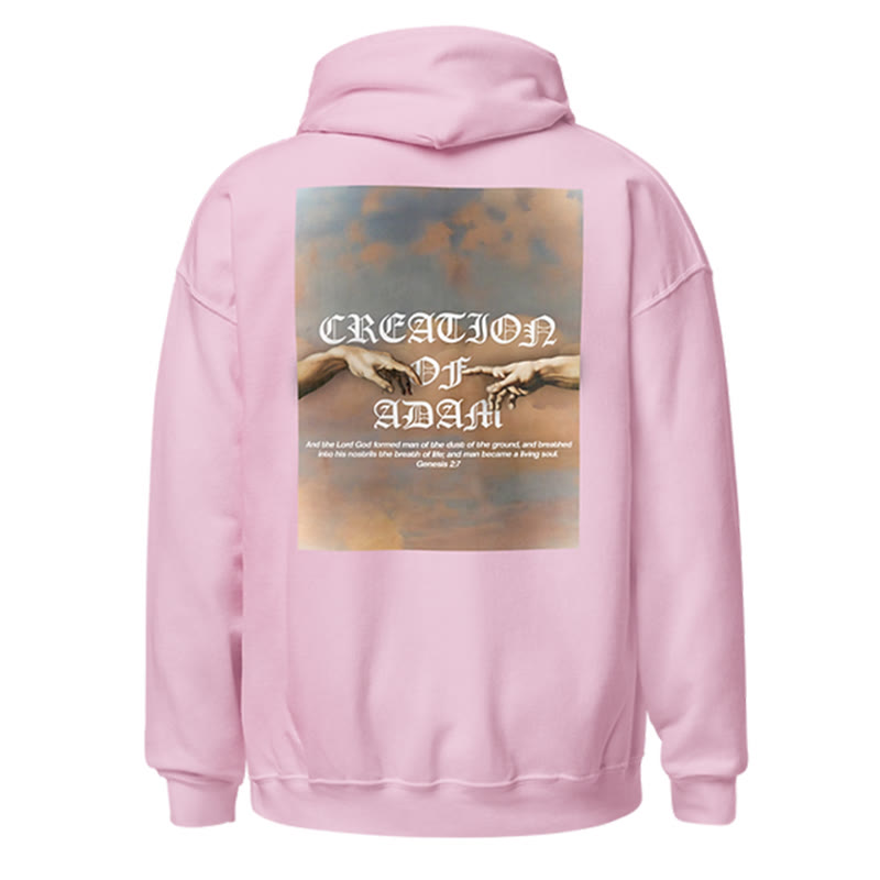 God Created Man In His Image Print Women's Hoodie