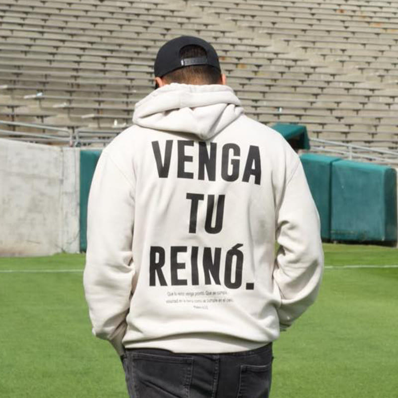 Venga Tu Reino Print Hoodie