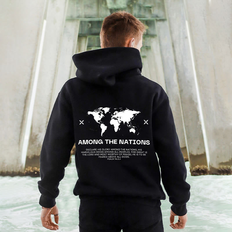 Among The Nations Print Men's Hoodie