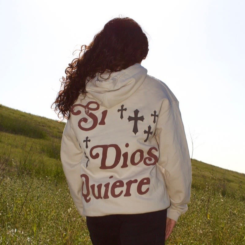 Si Dios Quiere Print Women's Hoodie