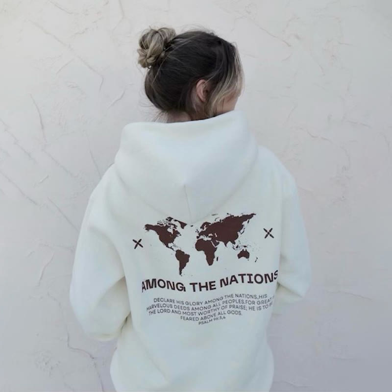 Among The Nations Print Women's Hoodie