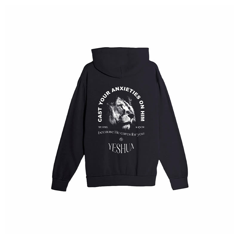 Cast Your Anxieties On Him Print Hoodie