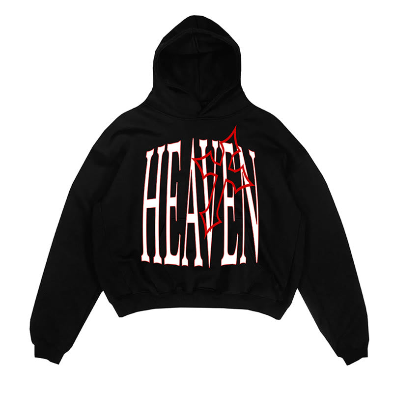 Heaven Cross Print Men's Hoodie