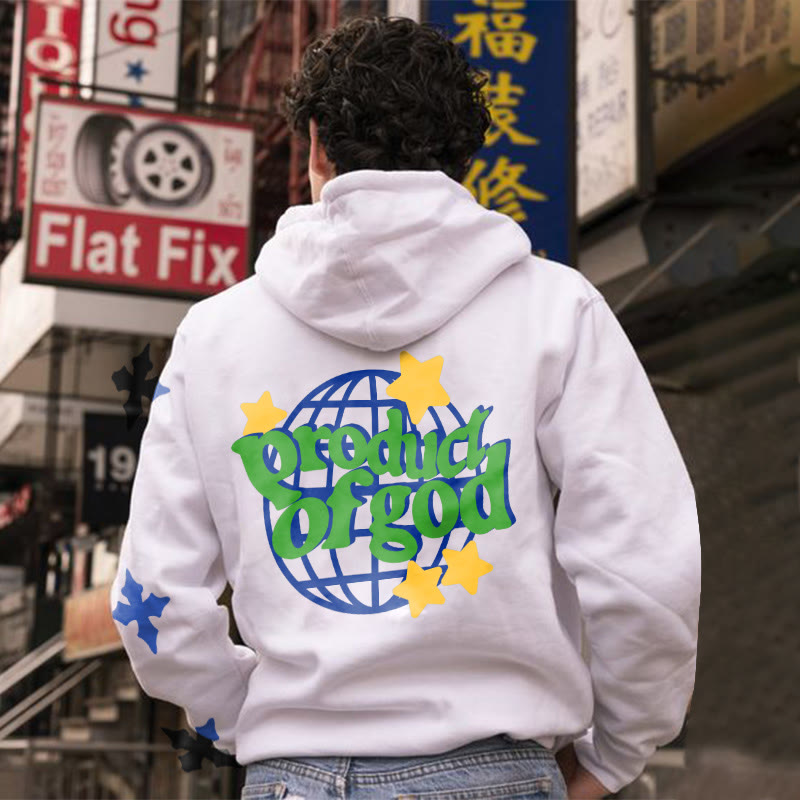 Product Of God Print Hoodie