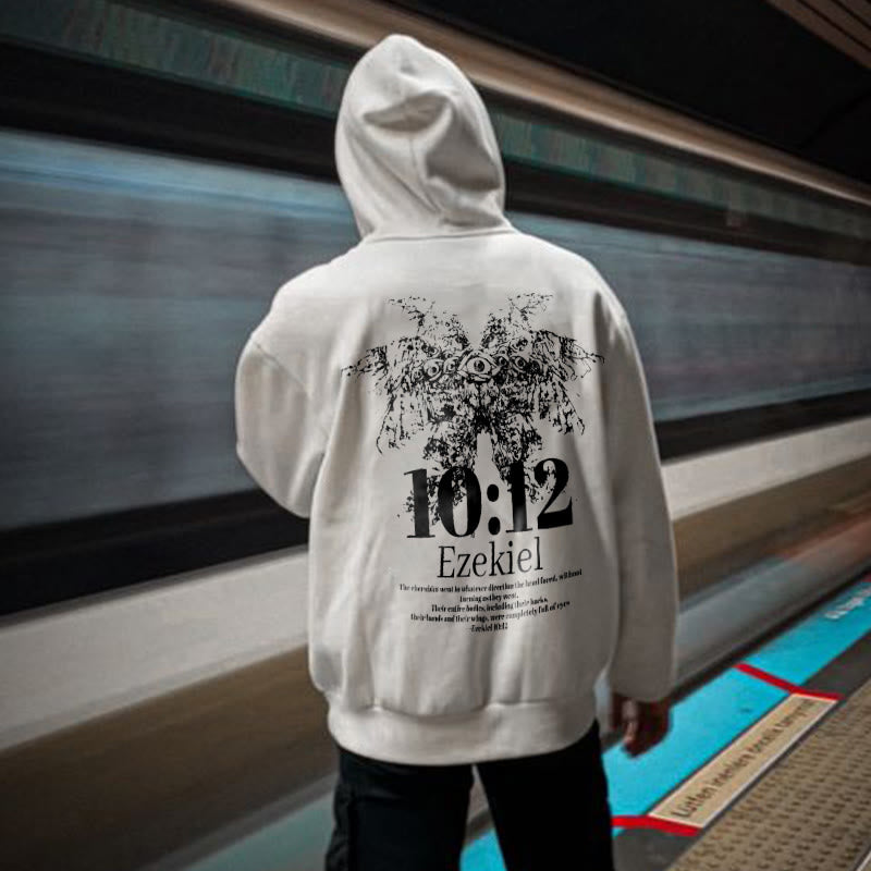 Ezekiel 10:12 Print Christian Hoodie