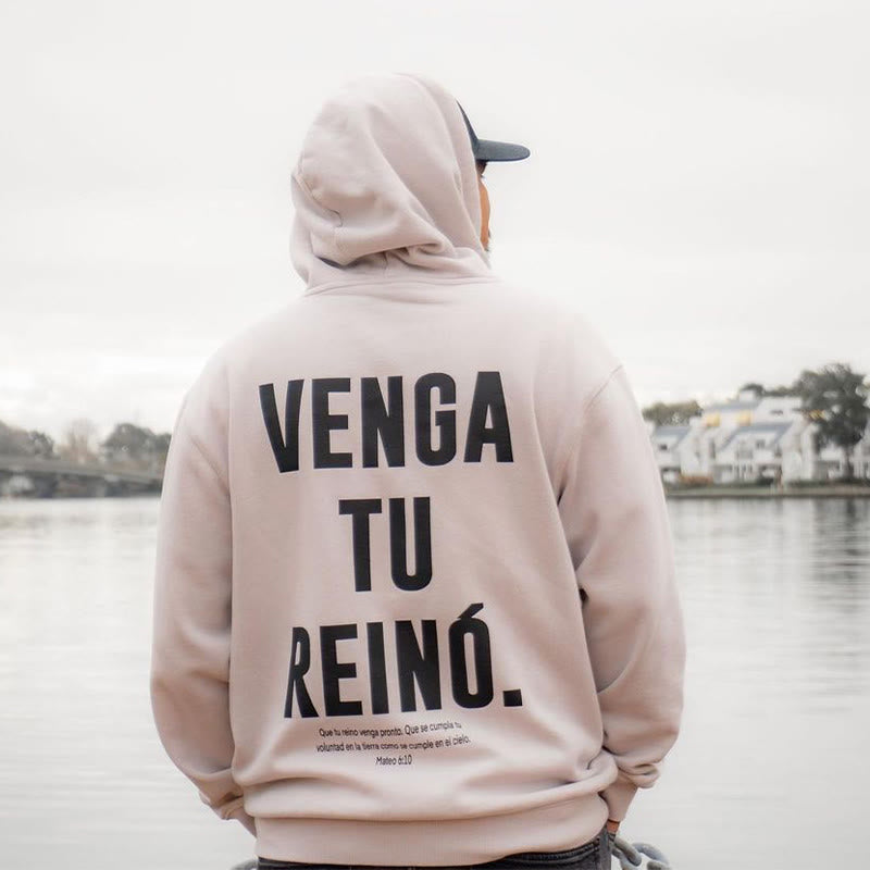 Venga Tu Reino Print Hoodie