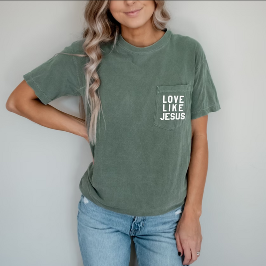 Love Like Jesus Pocket t-Shirt