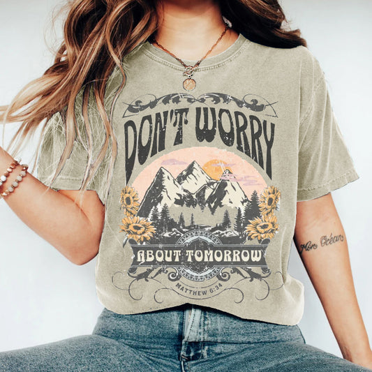 Vintage boho christian shirt