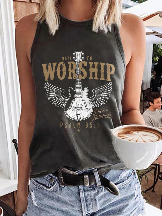 Psalm 95 Faith Tank Top