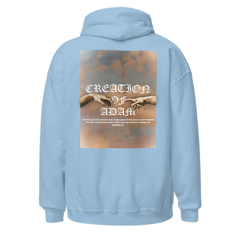 God Created Man In His Image Print Women's Hoodie