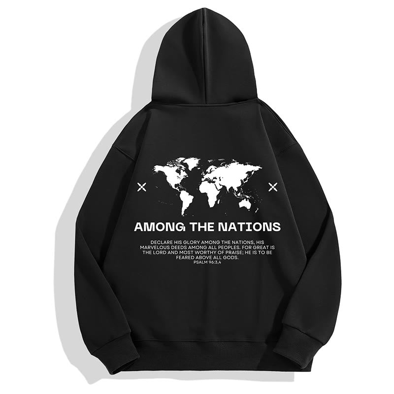 Among The Nations Print Men's Hoodie