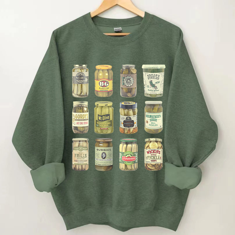 Vintage Canned Pickles Sweatshirt