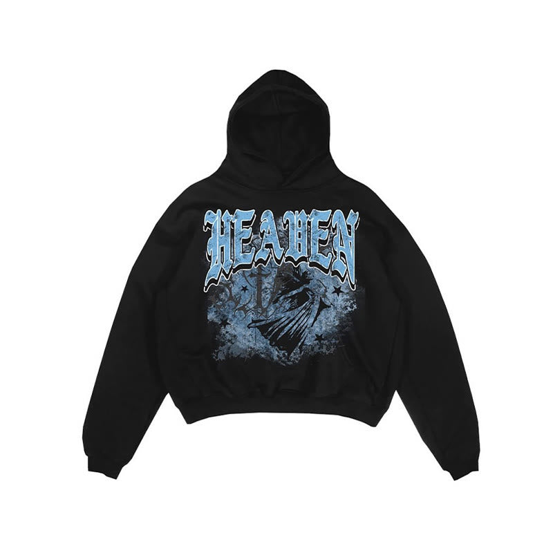 Heaven Angel Print Hoodie