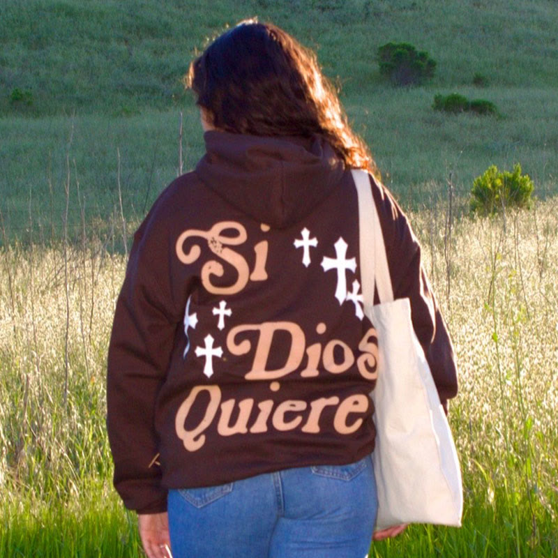 Si Dios Quiere Print Women's Hoodie