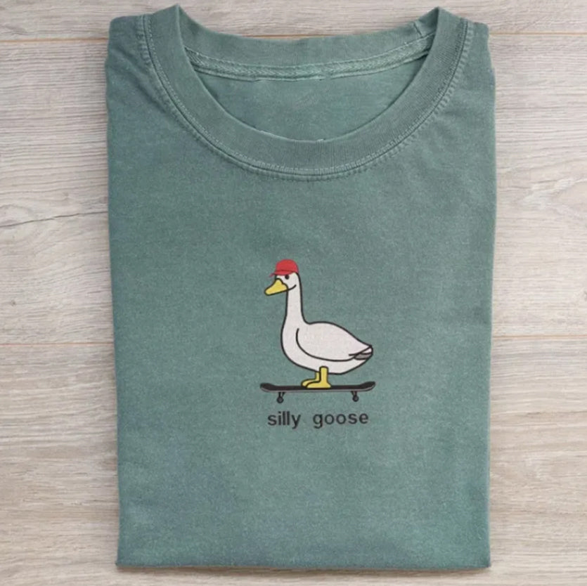 Silly Goose Embroidered Shirts